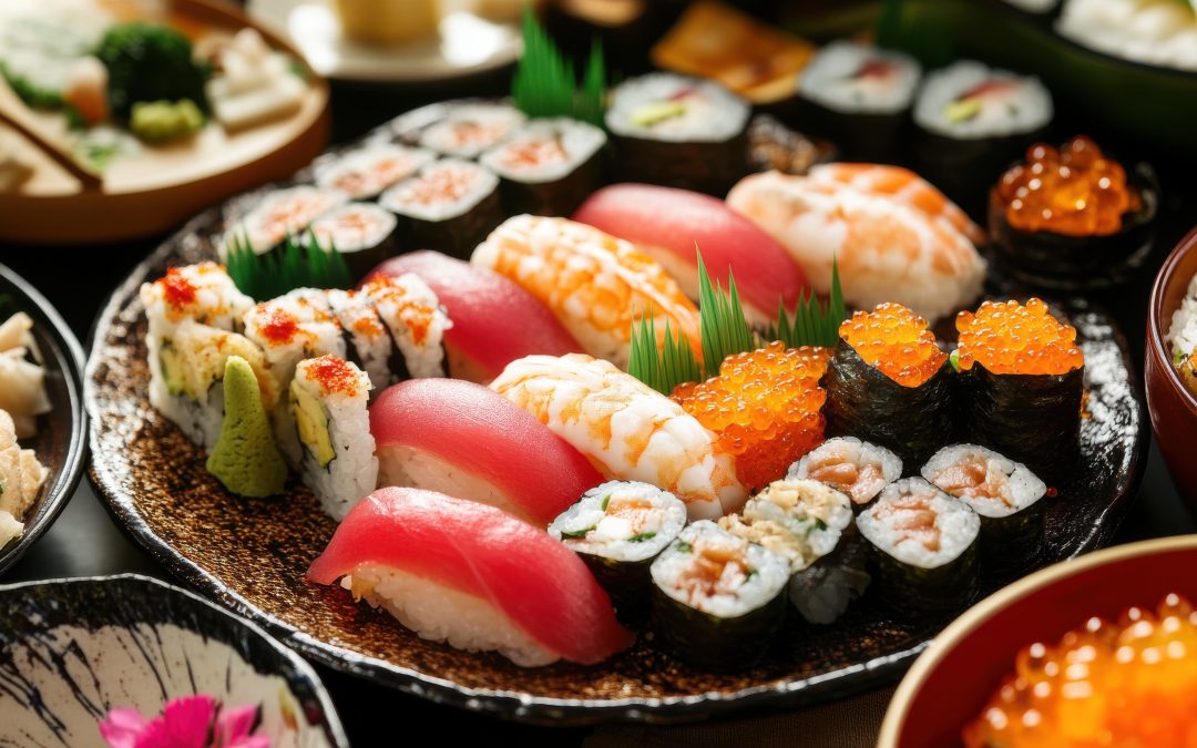 Delicious Japanese cuisine displayed on a plate.