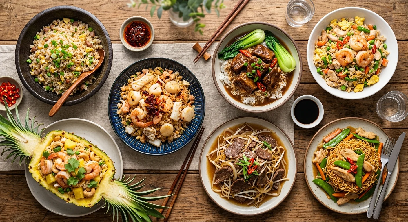 Rice and noodles hot food catering add-on