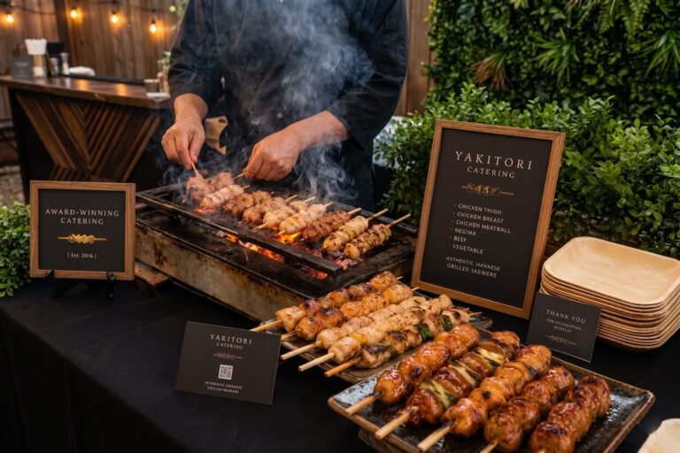 Raw bar catering with oysters caviar and seafood for luxury events in Los Angeles