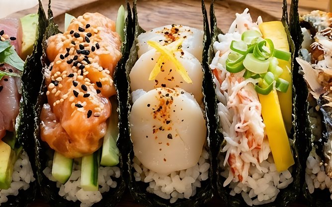 Hand roll bar catering by One Sushi
